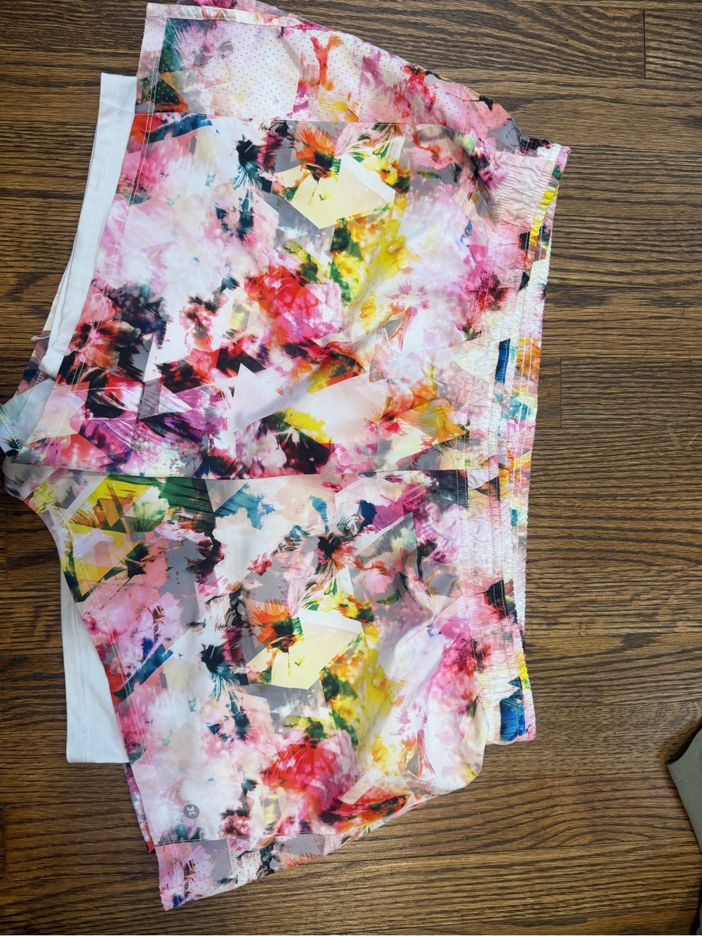 RBX Women's Pink Multicolor Floral-Print Athletic Shorts